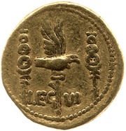 Aureus - Mark Antony ANT·AVG III·VIR·R·P·C / LEG VI, Rome, 32 BC - 31 BC reverse image