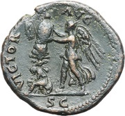 As - Vitellius VICTOR AVG S C, Rome, 69 reverse image
