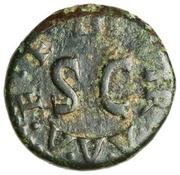 Quadrans IIIVIR A A A F F S C, Rome, 9 BC reverse image