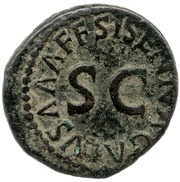 Quadrans SISENNA GALVS A A A F F S C, Rome, 5 BC reverse image