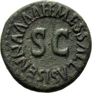Quadrans MESSALLA SISENNA A A A F FS C, Rome, 5 BC reverse image