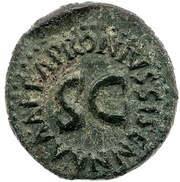 Quadrans APRONIVS SISENNA A A A F F S C, Rome, 5 BC reverse image
