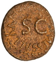 Quadrans APRONIVS MESSALLA A A A F F S C, Rome, 5 BC reverse image