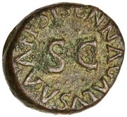 Quadrans SISENNA GALVS A A A F F S C, Rome, 5 BC reverse image