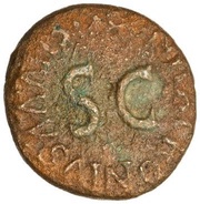 Quadrans SISENNA APRONIVS A A A F F S C, Rome, 5 BC reverse image