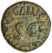 Quadrans GALVS APRONIVS A A A F F S C, Rome, 5 BC reverse image