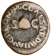 Quadrans PON M TR P III P P COS TERT, Rome, 39-40 reverse image