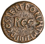 Quadrans PON M TR P IIII P P COS TERT, Rome, 40-41 reverse image
