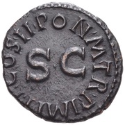 Quadrans - Claudius PON M TR P IMP P P COS II, Rome, 41-54 reverse image