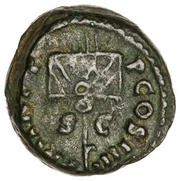 Quadrans P M TR P P P COS IIII S C, Rome, 72-73 reverse image
