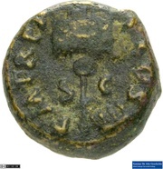 Quadrans P M T P P P COS IIII S C, Rome, 72-73 reverse image