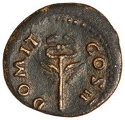 Quadrans - Domitian DOMIT COS II, Rome, 74 reverse image