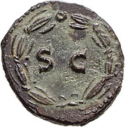Quadrans - Vespasian S C, Rome, 77-78 reverse image