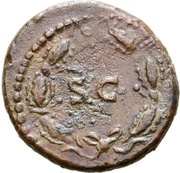 Quadrans - Titus S C; Minerva, Rome, 80-81 reverse image