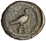 Quadrans - Anonymous S C; Venus, Rome, 81-161 reverse image