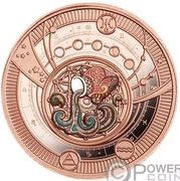 500 Francs Aquarius; rose gold, Cameroon, 2021 reverse image