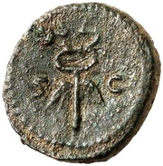 Quadrans - Anonymous S C; Mercury, Rome, 81-161 reverse image