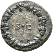 Quadrans - Anonymous S C; Bacchus, Rome, 81-161 reverse image