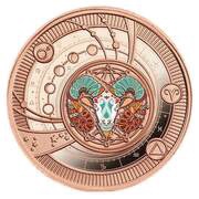 500 Francs Aries; rose gold, Cameroon, 2021 reverse image