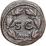 Quadrans S C; Minerva, Rome, 84-85 reverse image