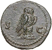 Quadrans S C; Minerva, Rome, 84-85 reverse image
