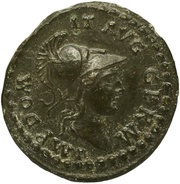 Quadrans S C; Minerva obverse image