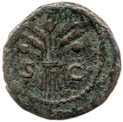 Quadrans S C; Ceres, Rome, 84-85 reverse image