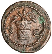 Quadrans S C; Ceres, Rome, 84-85 reverse image