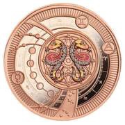 500 Francs Gemini; rose gold, Cameroon, 2021 reverse image