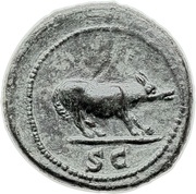 Quadrans - Trajan S C, Rome, 98-117 reverse image