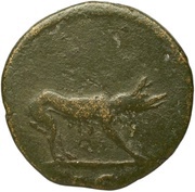 Quadrans - Trajan S C, Rome, 114-117 reverse image