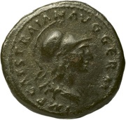 Quadrans S C; Minerva obverse image