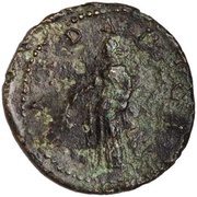 Quadrans - Trajan DARDANICI; Pax, Rome, 114-117 reverse image