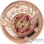 500 Francs Pisces; rose gold, Cameroon, 2021 reverse image