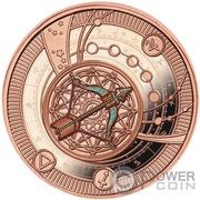 500 Francs Sagittarius; rose gold, Cameroon, 2021 reverse image