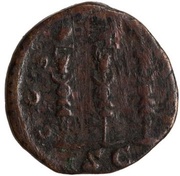 Quadrans - Antoninus Pius COS IIII S C, Rome, 145-161 reverse image