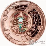 500 Francs Scorpio; rose gold, Cameroon, 2021 reverse image