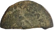Cut Half As - Augustus P CARISIVS LEG AVGVSTI obverse image