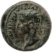 Semis - Tiberius ROM ET AVG; altar of Gauls obverse image