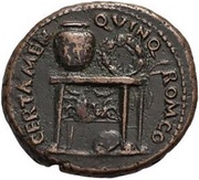 Semis - Nero CERTAMEN QVINQ ROM CO, Rome, 62-68 reverse image