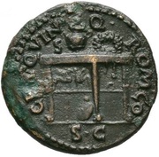 Semis - Nero CERT QVINQ ROM CO S S C, Rome, 62-68 reverse image
