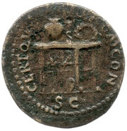 Semis - Nero CERT QVINQ ROM CON S S C, Rome, 62-68 reverse image