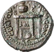 Semis - Nero CERT QVINQ ROM CON S S C, Rome, 62-68 reverse image