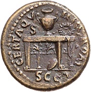 Semis - Nero CERTA QVINQ ROM CO S S C, Rome, 62-68 reverse image
