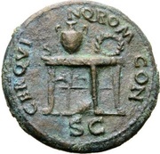 Semis - Nero CER QVINQ ROM CON S C, Rome, 62-68 reverse image