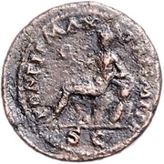 Semis - Nero PONTIF MAX TR P IMP P P S C; Roma, Rome, 62-68 reverse image