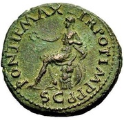 Semis - Nero PONTIF MAX TR POT IMP P P S C; Roma, Rome, 62-68 reverse image