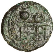 Semis - Nero CER QVINQ ROM CON S C, Rome, 62-68 reverse image