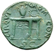 Semis - Nero CER QVINQ ROM CON S C, Rome, 62-68 reverse image