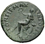 Semis - Nero PONTIF MAX TR POT P P S C; Roma, Rome, 62-68 reverse image